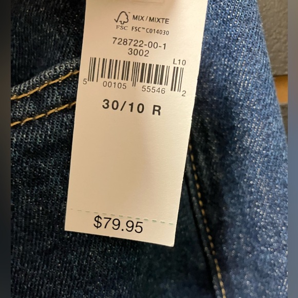 NEW GAP Women's Blue High rise stride ankle Jeans - Picture 4 of 6